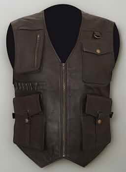 Jurassic vest for men, Zip Up Outfits Biker Leather, Chris Pratt